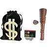 Newzenx 4" Rosewood Hookah Chillum Crafted with Velvet Pouch