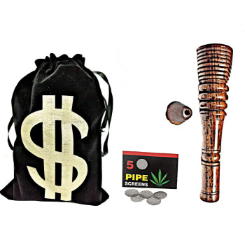 Newzenx 4 Inch Rosewood Hookah Chillum Crafted with Pouch & Accessories