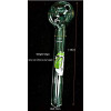 Newzenx Hulk Logo Oil Crystal Pipe 7 Inch | 19mm/18cm/3mm Glass