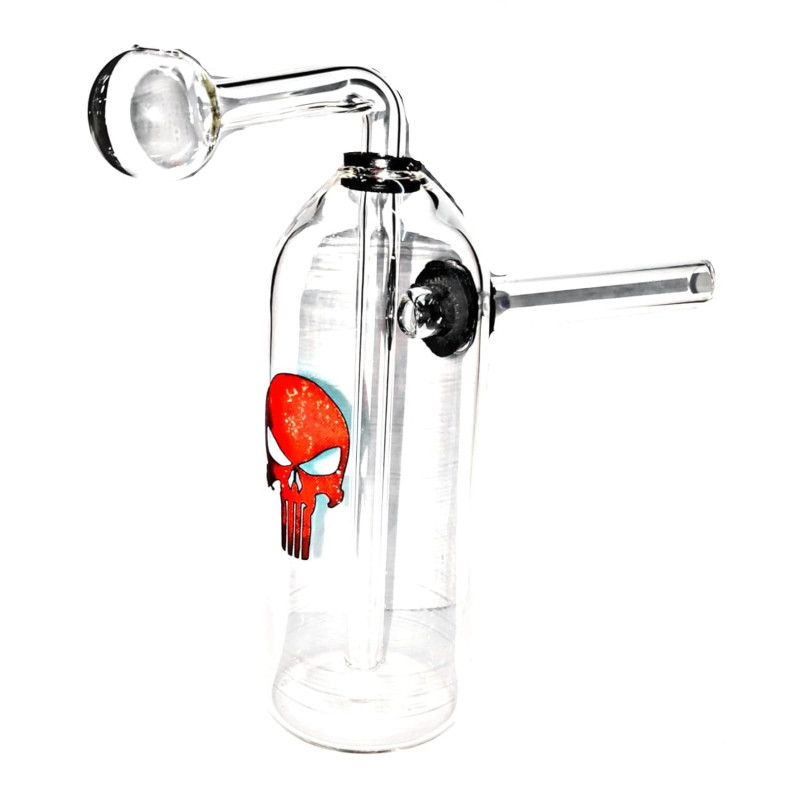 Newzenx Glass Oil Burner Honey Devil Logo Crystal Bong 5.5 Inch