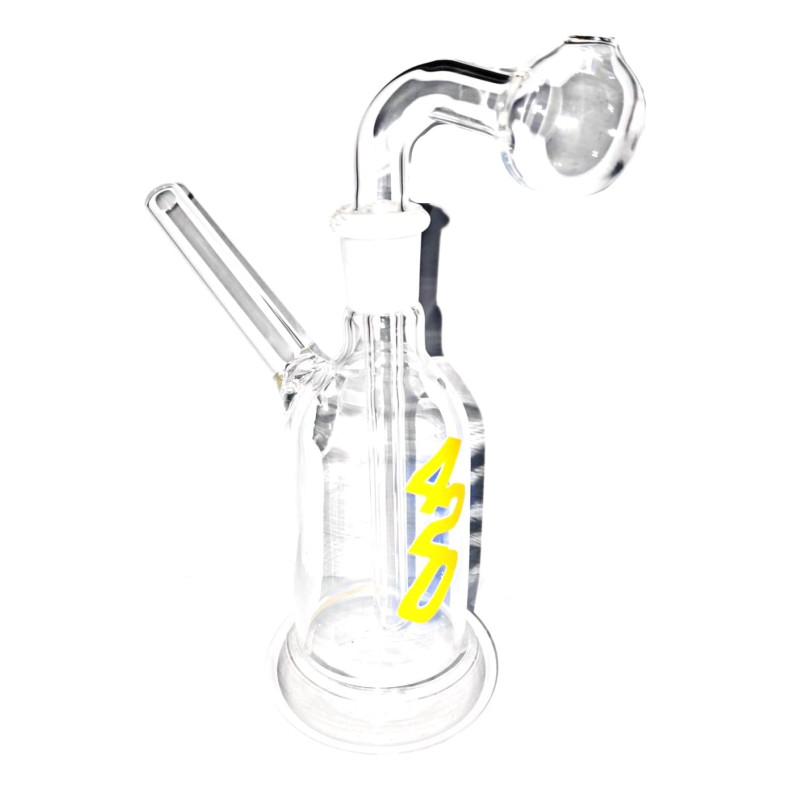 Newzenx Oil Burner Glass Honey Bong Leaf | 14mm Joint/5.5 Inch