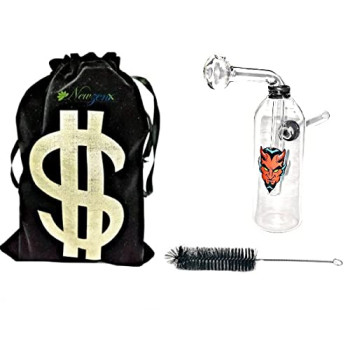 Newzenx 5" Glass Oil Burner Honey Pipe | Pouch & Accessories