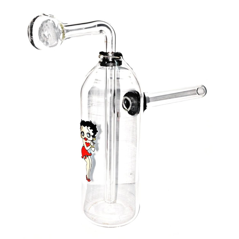 Newzenx Oil Crystal Honey Glass Bong 5.5 Inch | Devil/Hulk/Lady Logo