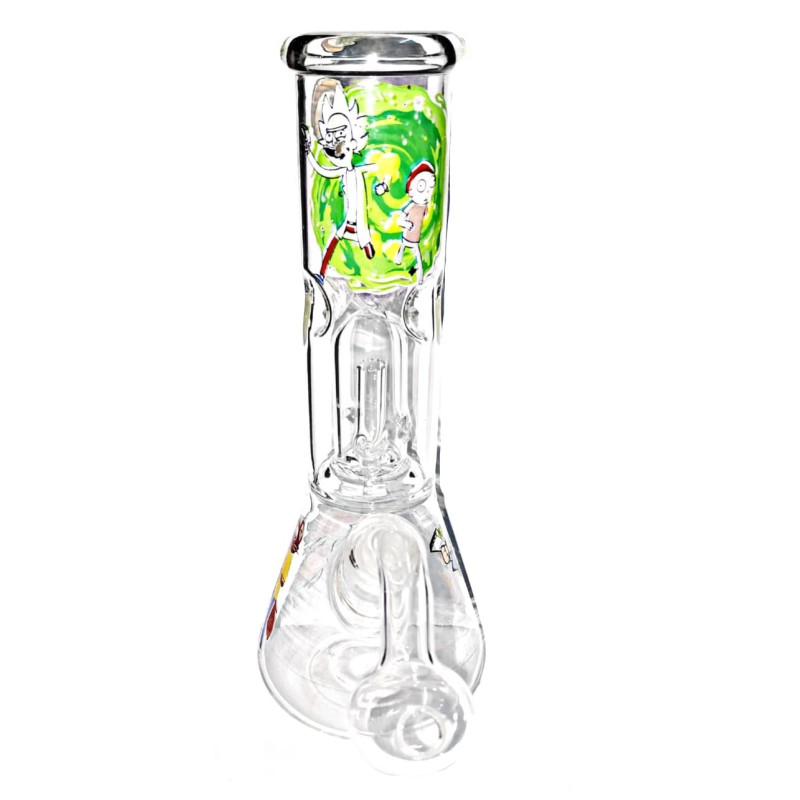 Newzenx Glass Percolator Ice Bong | 8 Inch for Oil/Honey/Herb