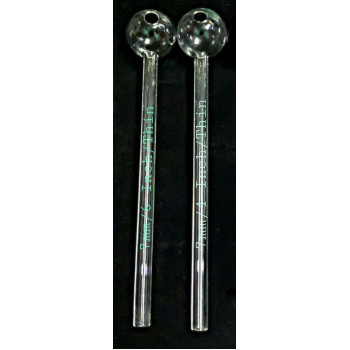 Newzenx Oil Crystal Honey Pipe 6 Inch | 7mm/6 Inch/2 Pcs Combo | Pouch & Pipe Cleaner