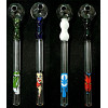 Newzenx 6 Inch Oil Crystal Pipe Double Bowl | 4 Different Sign Combo