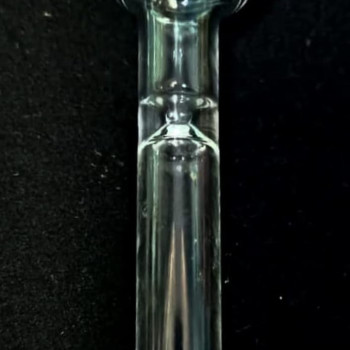 Newzenx 4" 25mm Oil Meth Crystal Pipe Green Bowl | Ash Filter Botton