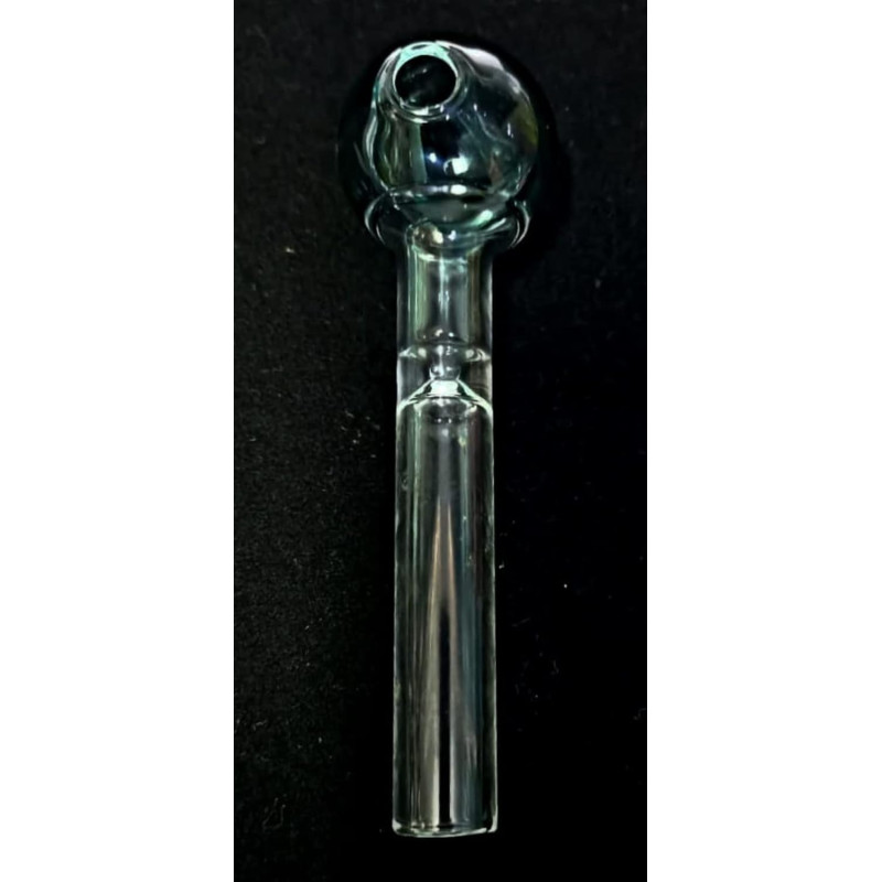Newzenx 4" 25mm Oil Meth Crystal Pipe Green Bowl | Ash Filter Botton