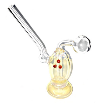 Newzenx Glass Oil Burner Honey/Meth Bong 4 Inch Included Pouch & Accessories