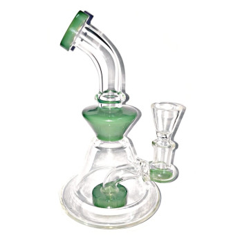 Newzenx Glass Showerhead Bong 7 Inch for Oil/Honey/Herb Combo Pack