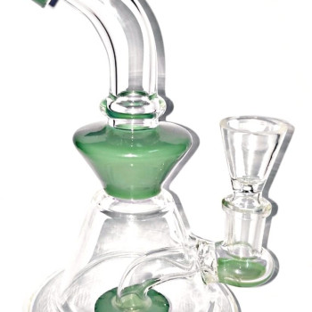 Newzenx Glass Showerhead Bong 7 Inch for Oil/Honey/Herb Combo Pack