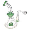 Newzenx Glass Showerhead Bong 7 Inch for Oil/Honey/Herb - Combo