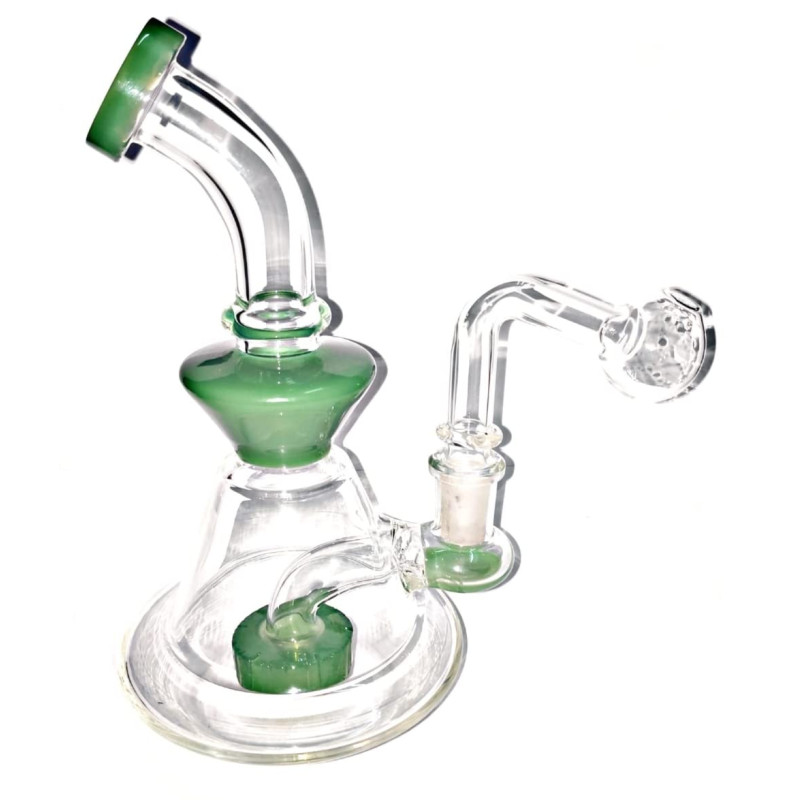 Newzenx Glass Showerhead Bong 7 Inch for Oil/Honey/Herb - Combo