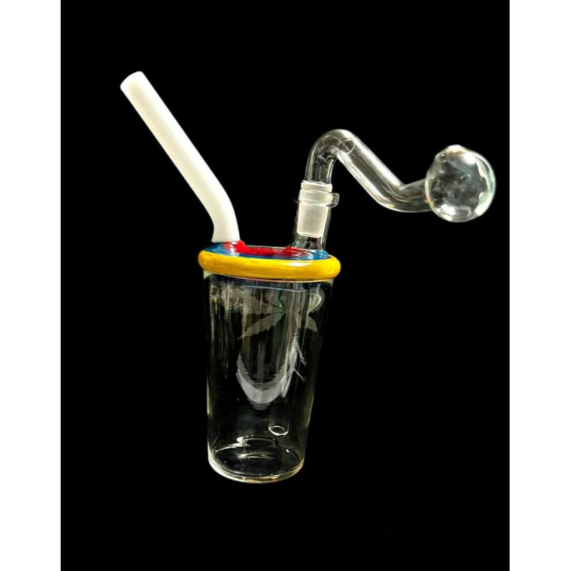 Newzenx Glass Bong | Duffused Cut 5.5 Inch | Oil/Honey/Meth/Weed