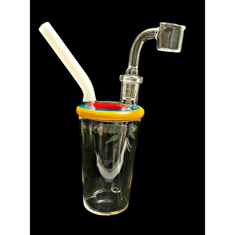 Newzenx Glass Bong | Duffused Cut 5.5 Inch | Oil/Honey/Meth/Weed