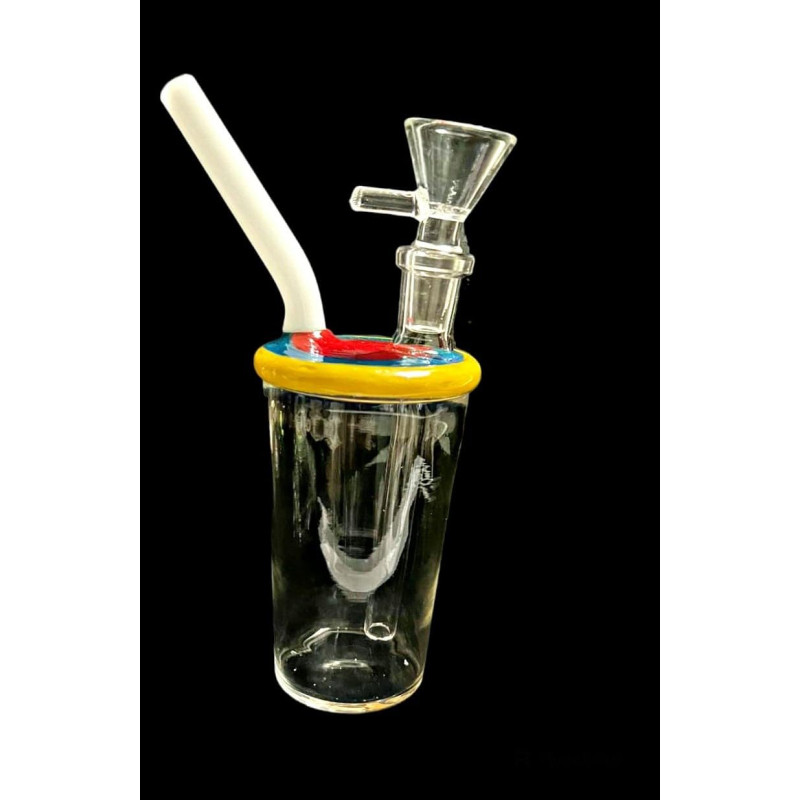 Newzenx Glass Bong | Duffused Cut 5.5 Inch | Oil/Honey/Meth/Weed