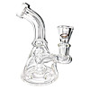 Newzenx 5.5 Inch Cutty Glass Showerhead Bongs for Honey/Oil/Meth/Weed