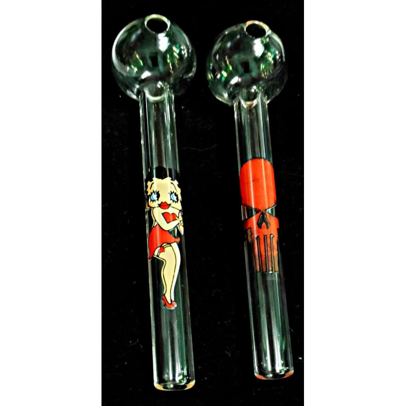 Newzenx 5" Oil Meth Crystal Pipe Combo | 5 Inch/12mm Thick Glass 2 Pcs