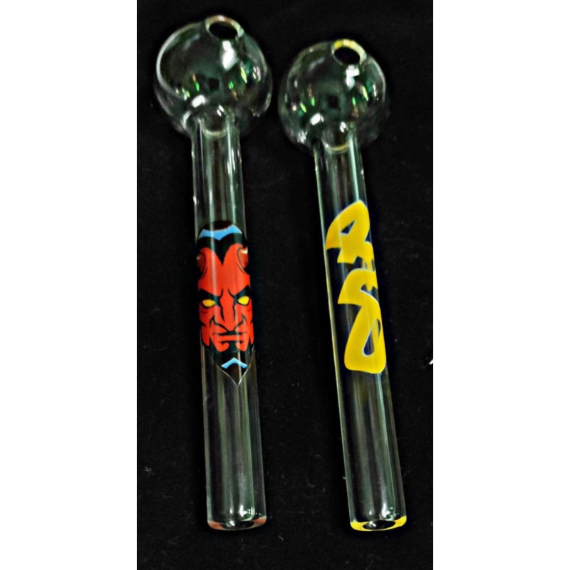 Newzenx 5" Oil Meth Crystal Pipe Combo | 5 Inch/12mm Thick Glass 2 Pcs