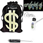 Newzenx Glass Oil Burner Meth/Honey Crystal Bong 3 Inch Included Pouch & Accessories