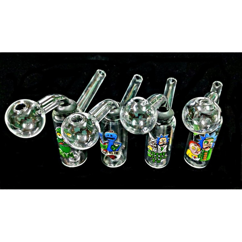 Newzenx Glass Oil Burner Meth/Honey Crystal Bong 3 Inch