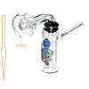 Newzenx Glass Oil Burner Meth/Honey Crystal Bong 3 Inch