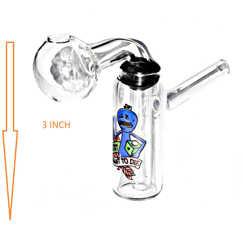 Newzenx Glass Oil Burner Meth/Honey Crystal Bong 3 Inch