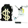 Newzenx Oil Meth Crystal Bong 3.5 Inch | Velvet Pouch & Pipe Cleaner