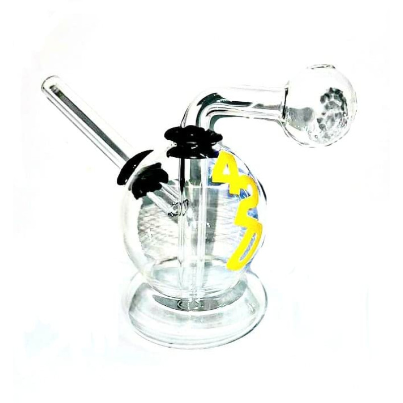 Newzenx Oil Meth Crystal Bong 3.5 Inch | Velvet Pouch & Pipe Cleaner