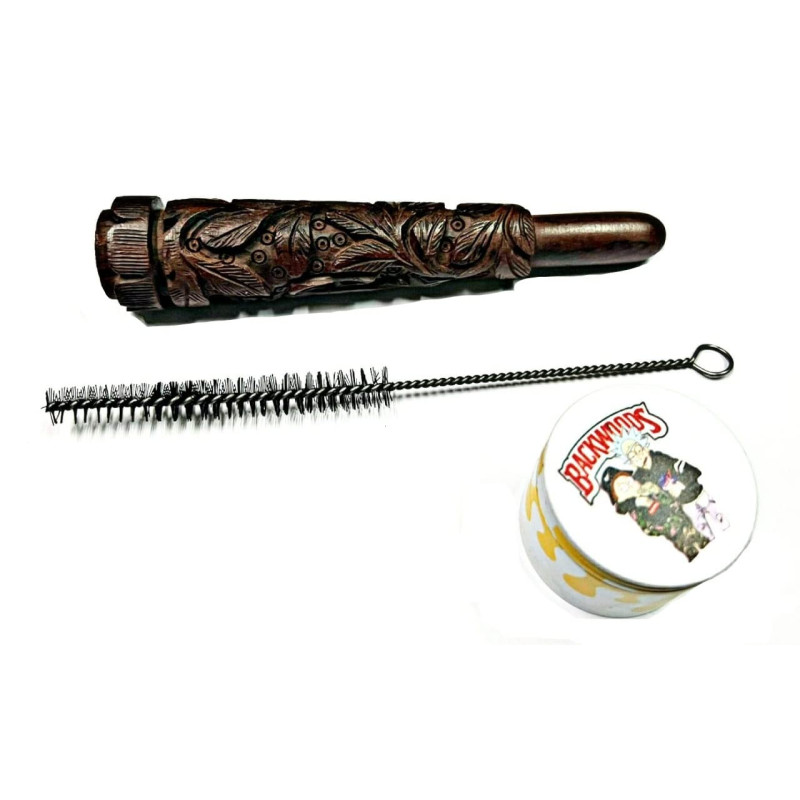 Newzenx Handcrafted Hookah Chillum | Rosewood Sadhu Baba - 6 Inch