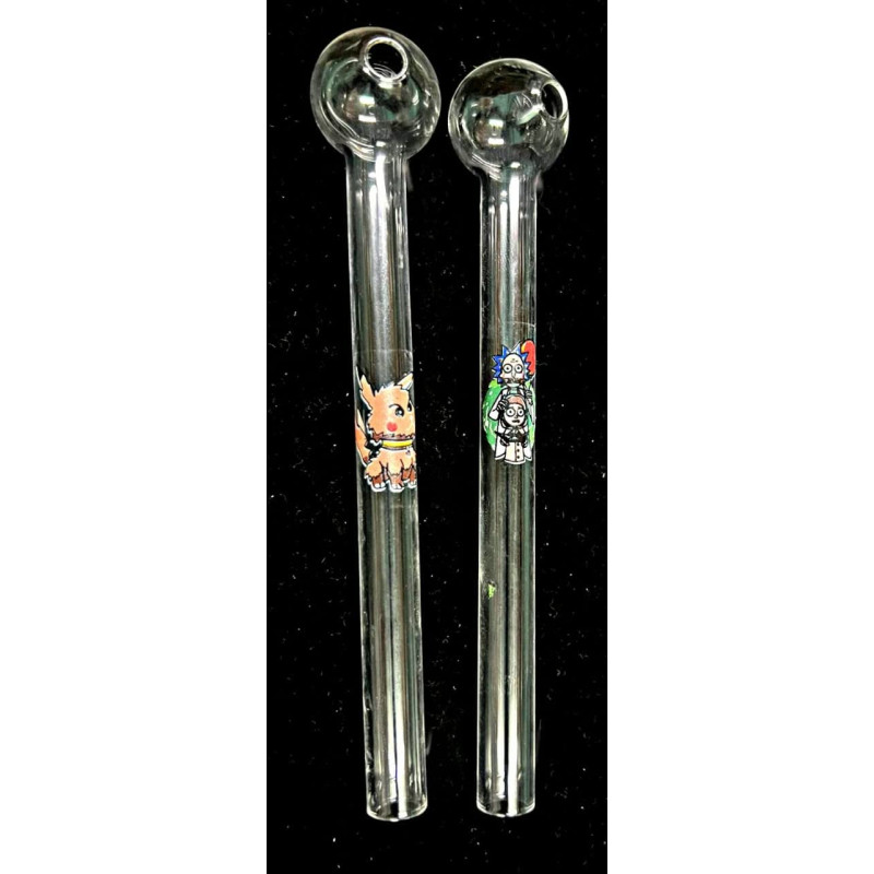 Newzenx Oil Meth Crystal Pipe Rick Monty 6 Inch | 12mm/2 Pcs