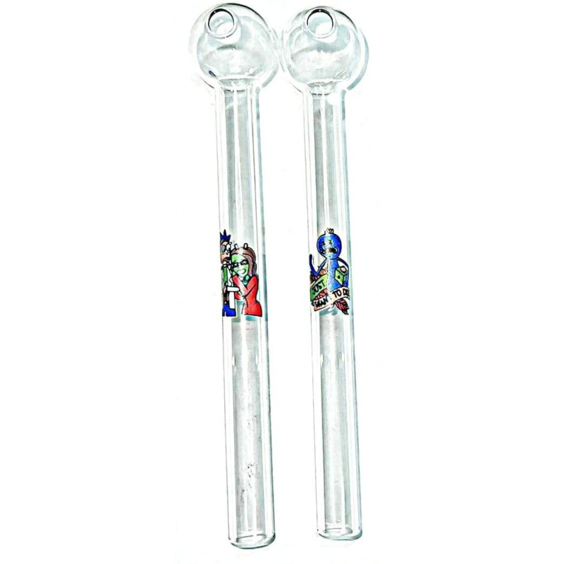 Newzenx Oil Meth Crystal Pipe Rick Monty 6 Inch | 12mm/2 Pcs