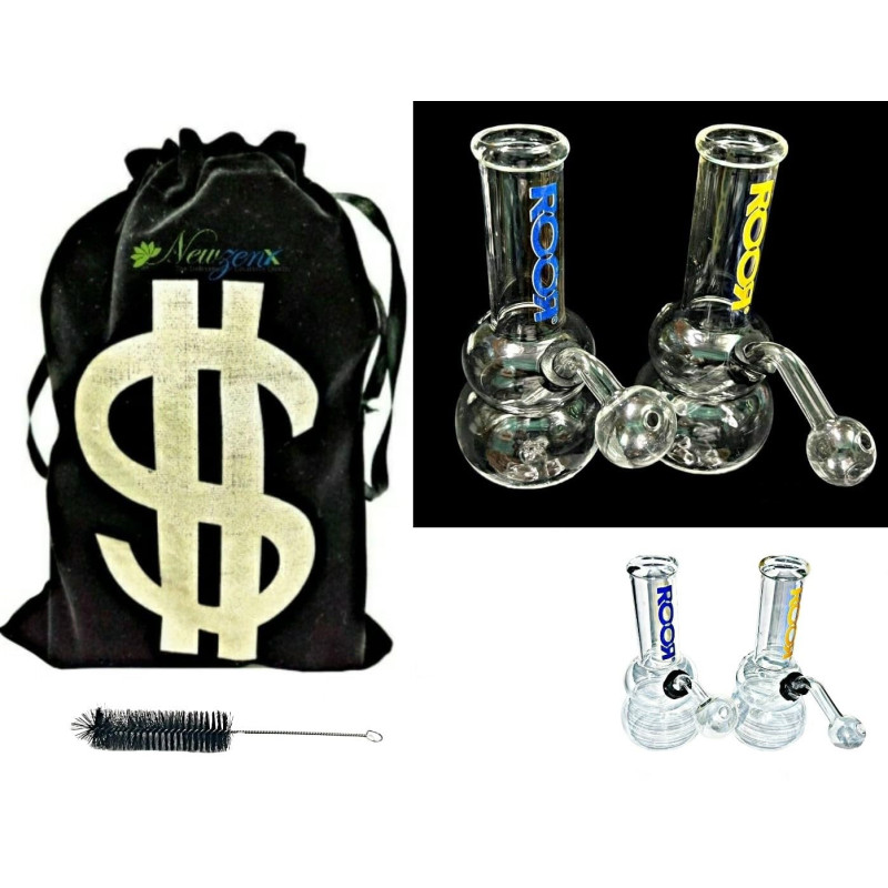 Newzenx Glass ROOR Meth Crystal Oil Bong 5" | Water Pipe Bong