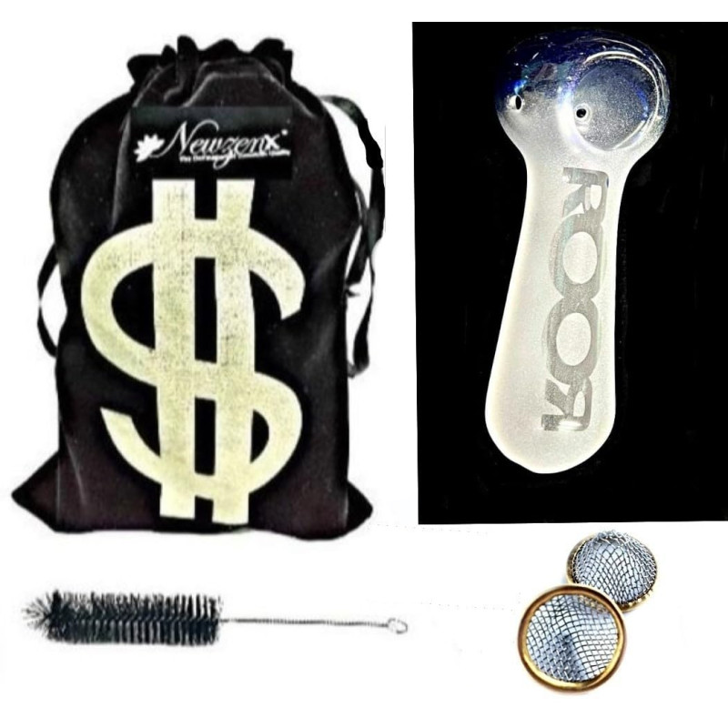 Newzenx 4 Inch Glass Smoking Pipe | ROOR Frost Pipe