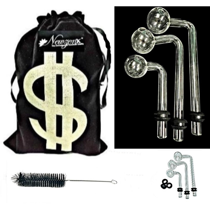 Newzenx Borosilicate Glass Meth Crystal Ece Bong Shooter Combo