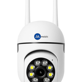 Buy Maizic Smarthome 3 MP FHD WiFi Indoor Mini Fox Ptz Security Camera with Color Night Vision, 360� Ptz Rotation, Motion Tracking, Two Way Audio
