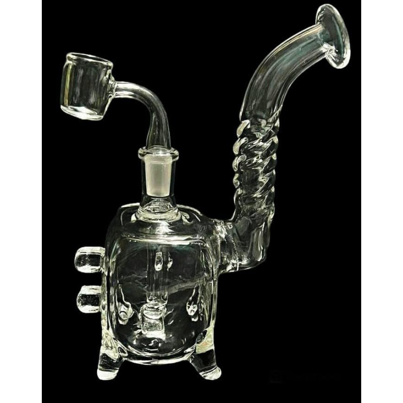 Newzenx Glass Duffused 8 Inch Squire Bong For Oil/Honey/Meth/Weed