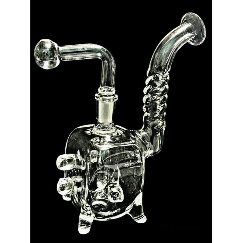 Newzenx Glass Duffused 8 Inch Squire Bong For Oil/Honey/Meth/Weed