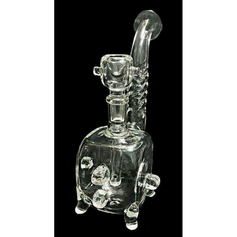 Newzenx Glass Duffused 8 Inch Squire Bong For Oil/Honey/Meth/Weed