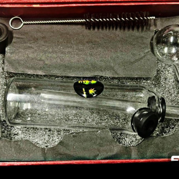 Newzenx 5 Inch Pyrex Glass Oil Burner Water Pipe Bong With Gift Box | Transparent