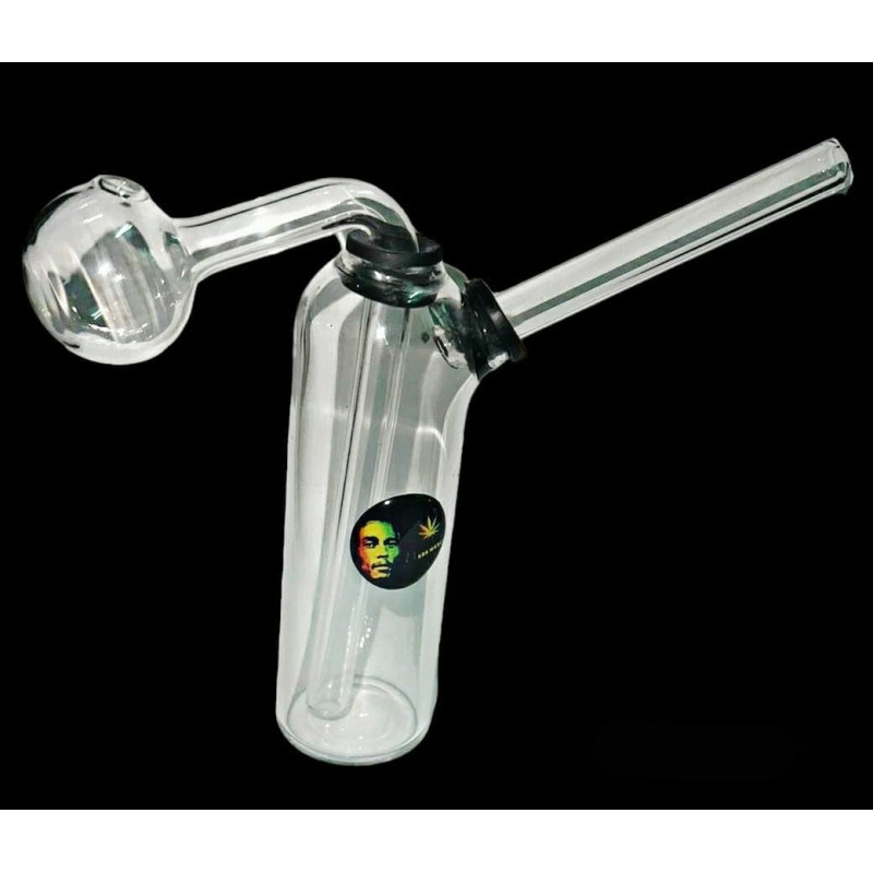 Newzenx 5 Inch Pyrex Glass Oil Burner Water Pipe Bong
