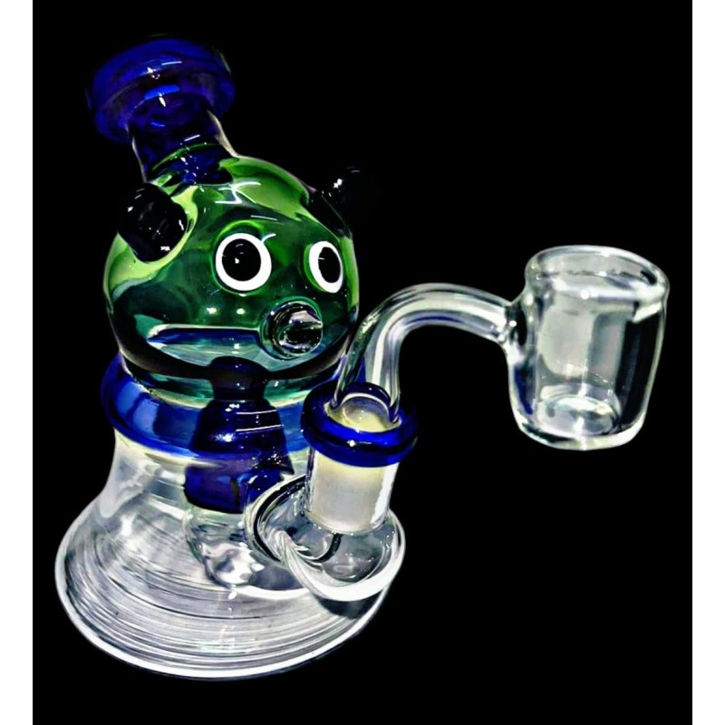 Newzenx Micky Mouse Glass Bong 5 Inch for Oil/Honey/Meth/Weed