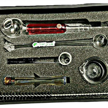 Newzenx Oil Meth Crystal Pipe & Weed Pipe 6" | Gift Box & Accessories