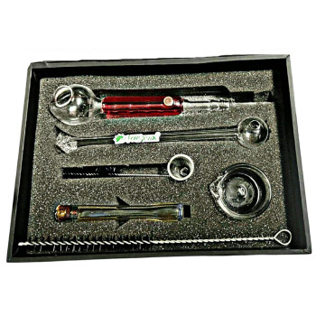 Newzenx Oil Meth Crystal Pipe & Weed Pipe 6" | Gift Box & Accessories