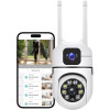 securinnov 3MP Indoor WiFi Light Bulb Camera for Home Security | Smart LED Light Bulb CCTV Camera | Wireless Light Socket Bulb | Motion Detection | Mobile App Control (Bulb Camera)