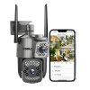 DDLC 4MP Indoor WiFi Light Bulb Camera for Home Security with 360° View | Smart LED Wireless Light Socket Bulb | Motion Detection & Mobile App V380 Pro (Bulb Camera)