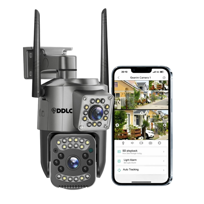 DDLC 4MP Indoor WiFi Light Bulb Camera for Home Security with 360° View | Smart LED Wireless Light Socket Bulb | Motion Detection & Mobile App V380 Pro (Bulb Camera)