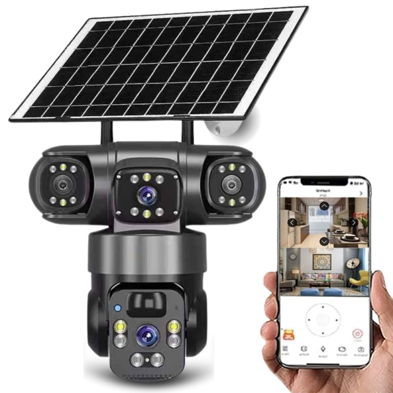 DDLC 4MP Indoor WiFi Light Bulb Camera for Home Security with 360° View | Smart LED Wireless Light Socket Bulb | Motion Detection & Mobile App V380 Pro (Bulb Camera)