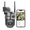 DDLC 4MP/8MP WiFi Smart Light Bulb Camera for Home | Full HD | Color Night Vision | Two Way Audio | Wireless Indoor Security Camera with Mobile App V380 Pro (Dual Lens Light Camera)
