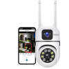 DDLC 4MP/8MP WiFi Smart Light Bulb Camera for Home | Full HD | Color Night Vision | Two Way Audio | Wireless Indoor Security Camera with Mobile App V380 Pro (Dual Lens Light Camera)